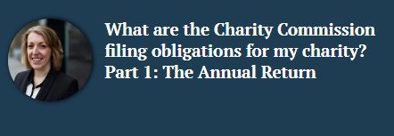 What are the Charity Commission filing obligations for my charity? Part 1: The Annual Return