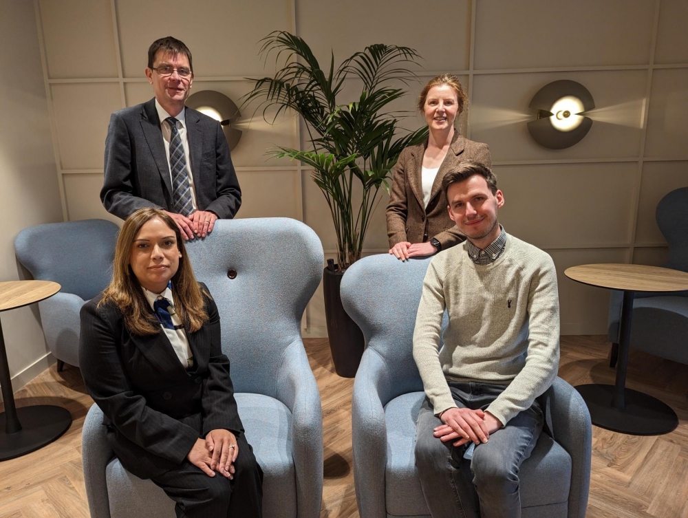 Photograph of Sadia Ali, Alasdair Inglis, Clair Douglas and Jonathan Earnshaw