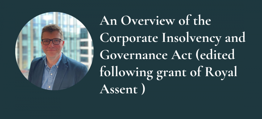 Corporate Insolvency and Governance Act