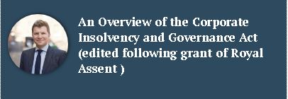 Corporate Insolvency and Governance Act