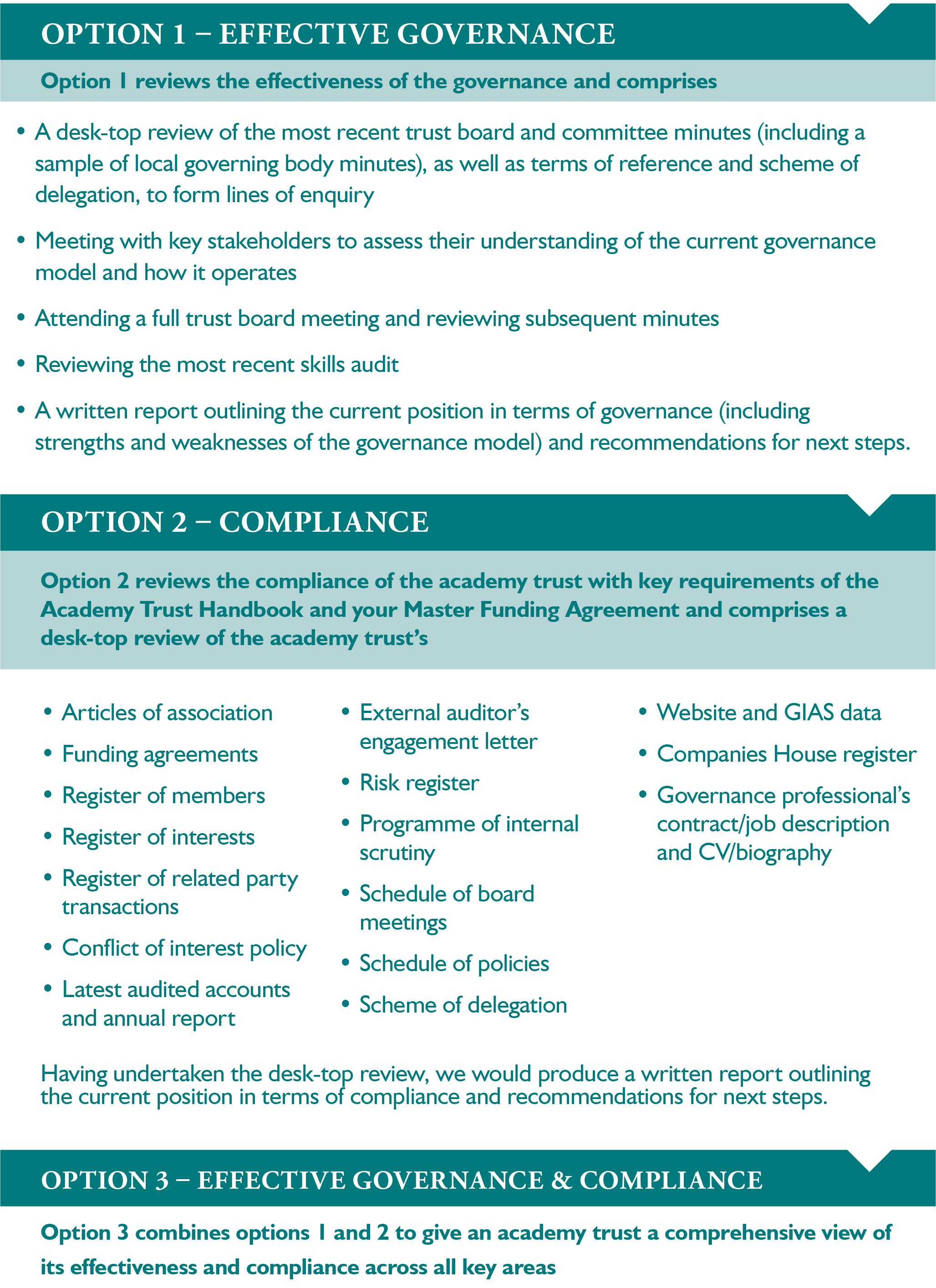 Governance Reviews for Academy Trusts Wrigleys Solicitors LLP
